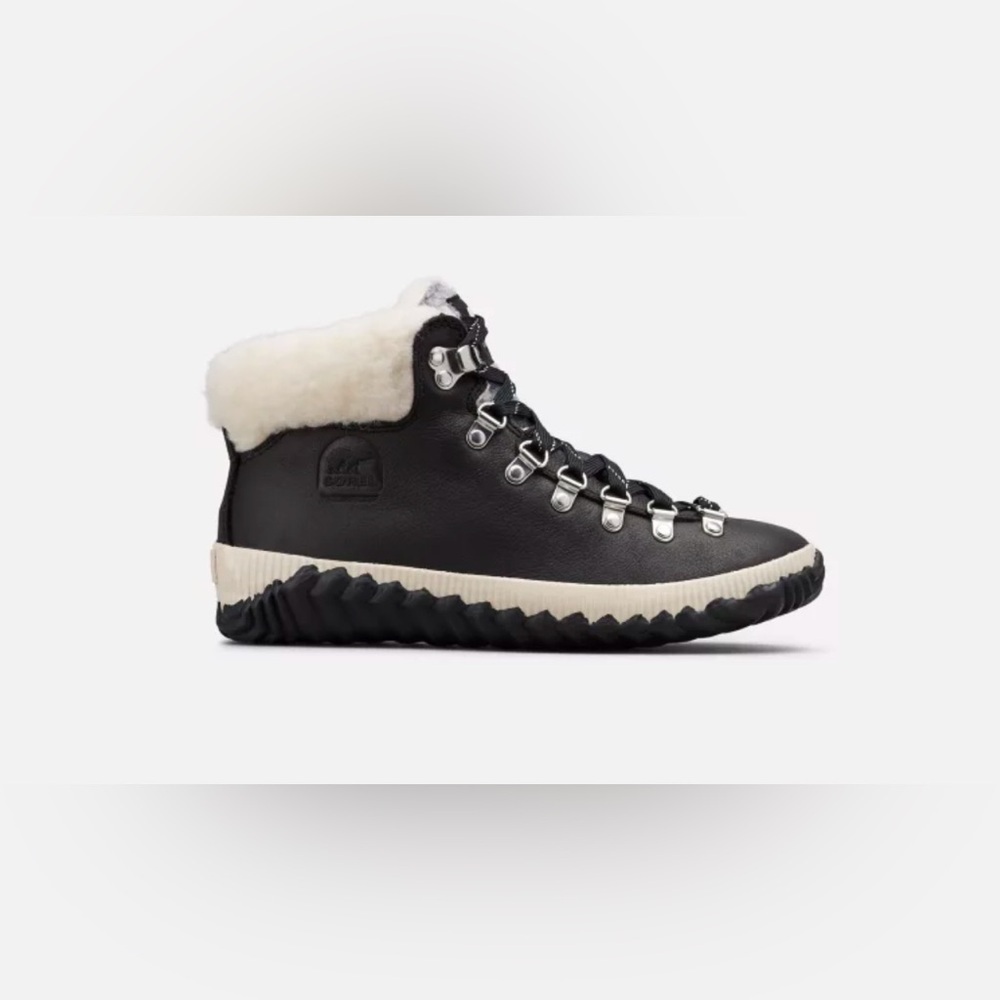 SOREL - Women's Out ‘N About Plus Conquest Waterproof Suede Boot Size 7 Faux Fur